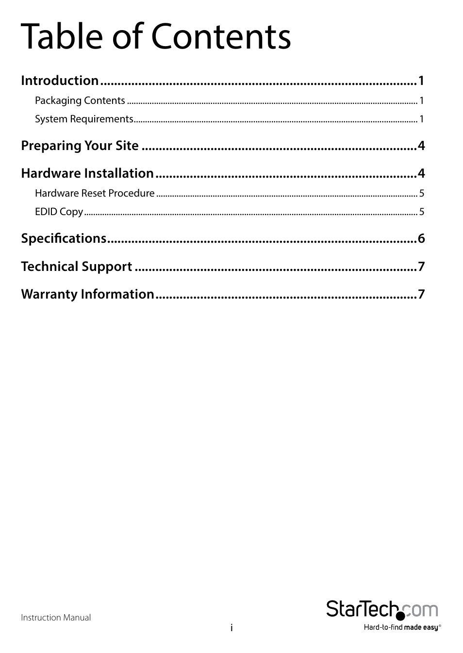 StarTech.com ST121HDFXA User Manual | Page 3 / 11