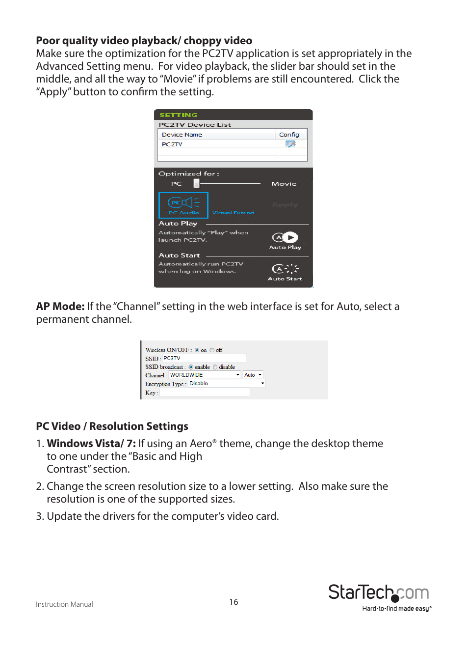 StarTech.com WIFI2HD2 User Manual | Page 19 / 27
