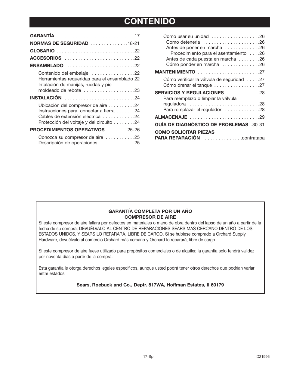 Craftsman 919.16724 User Manual | Page 17 / 32