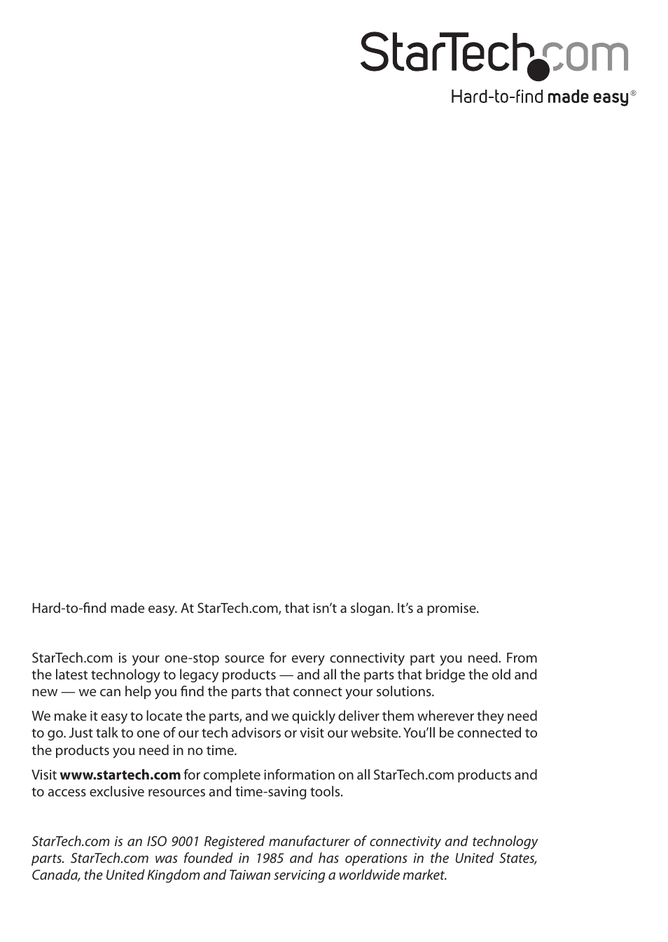 StarTech.com ST1212T User Manual | Page 12 / 12