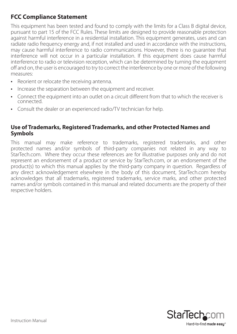StarTech.com ST1212T User Manual | Page 2 / 12