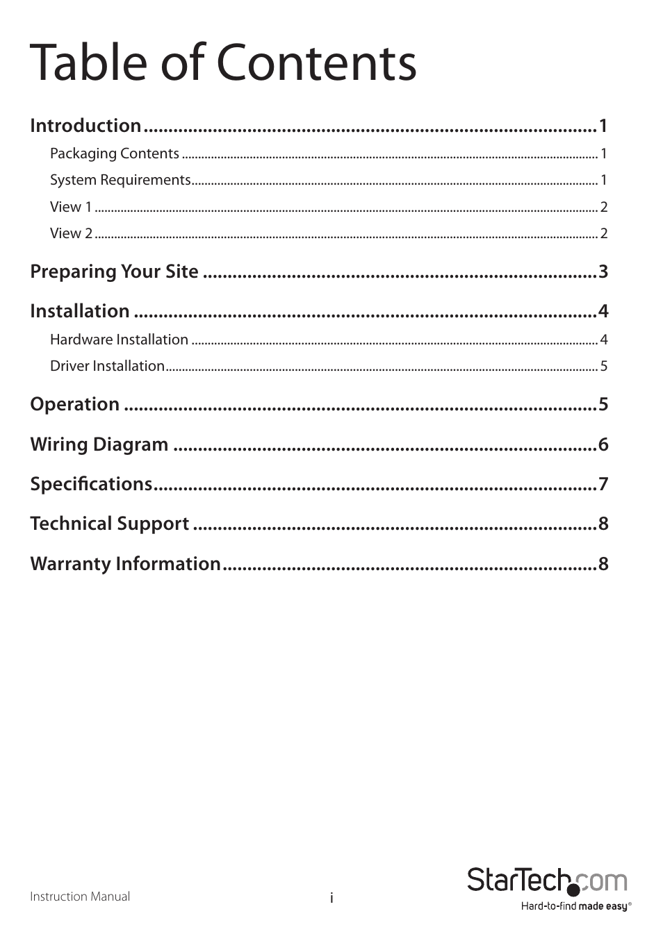 StarTech.com ST1212T User Manual | Page 3 / 12
