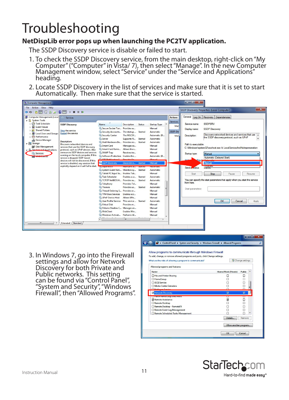 Troubleshooting | StarTech.com WIFI2VGA User Manual | Page 14 / 19