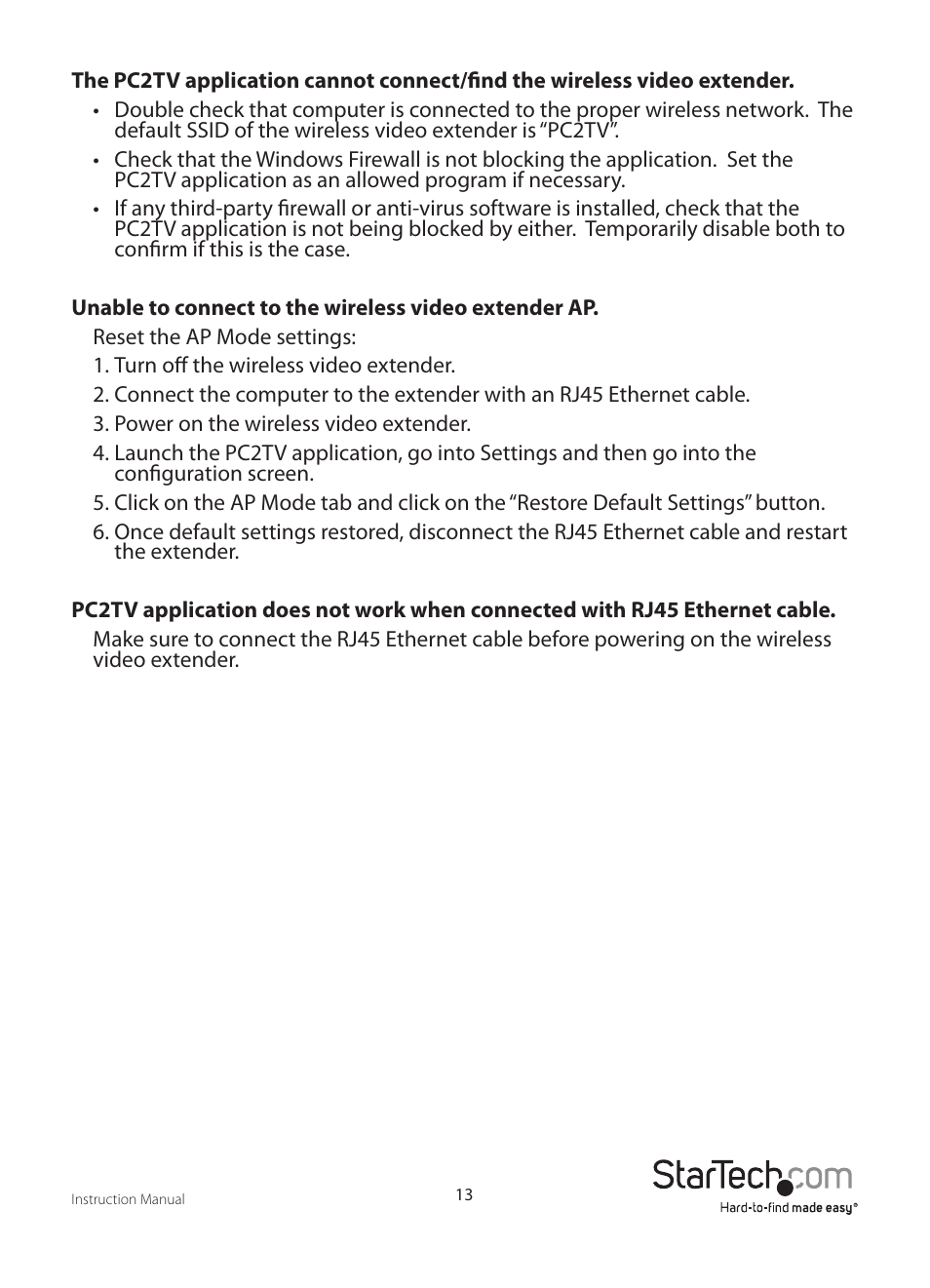 StarTech.com WIFI2VGA User Manual | Page 16 / 19