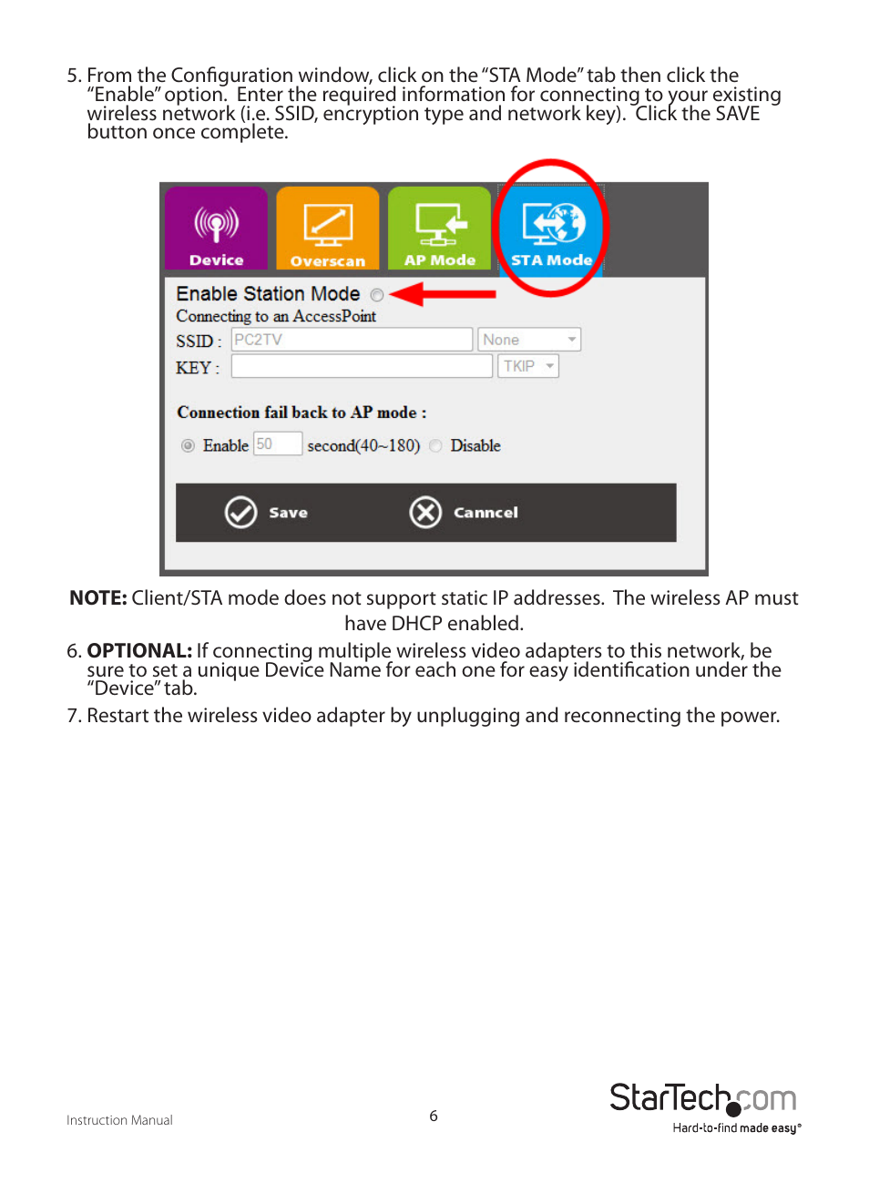 StarTech.com WIFI2VGA User Manual | Page 9 / 19