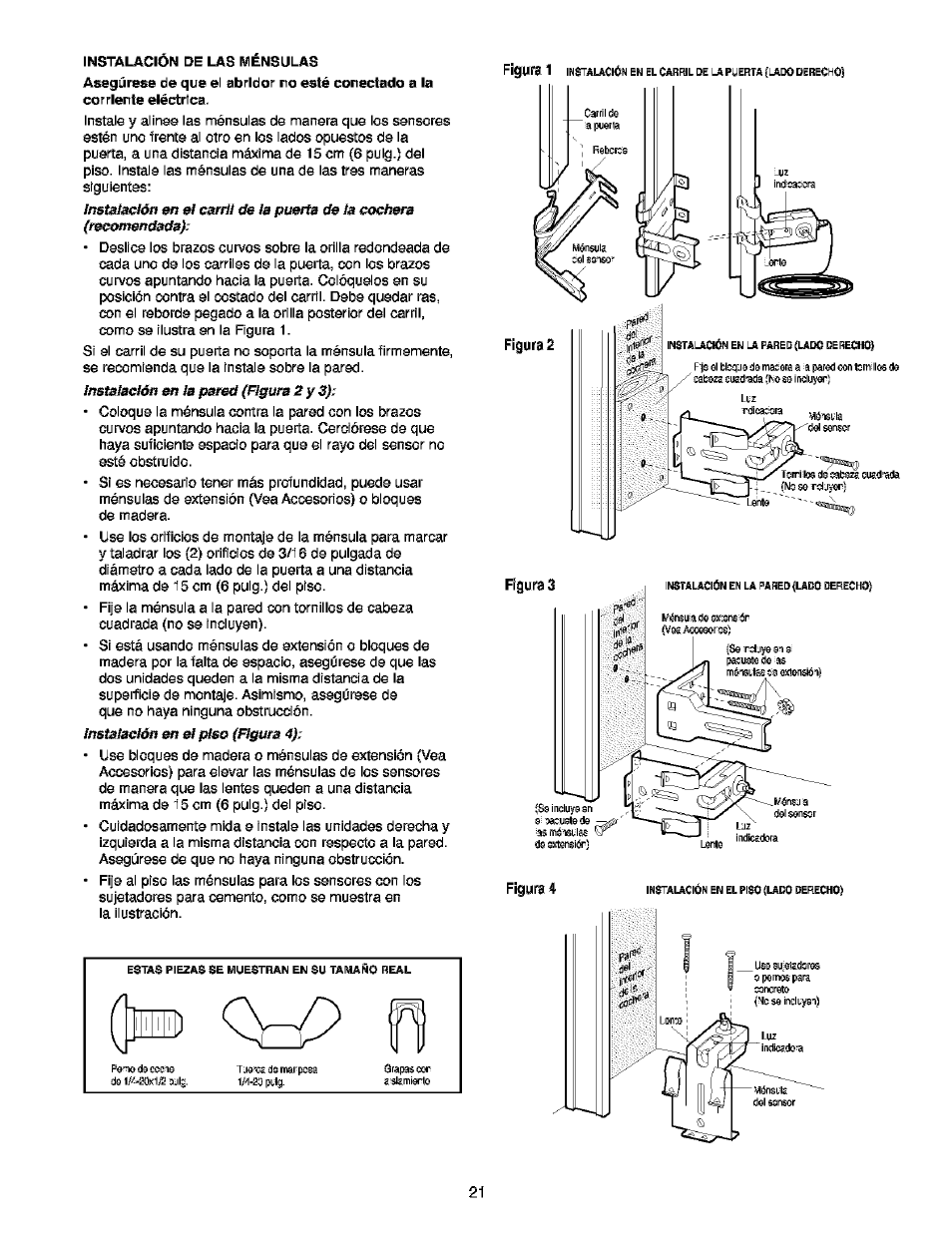 Asegúrese de que el abridor no esté conectado a la | Craftsman 139.53910 User Manual | Page 59 / 76