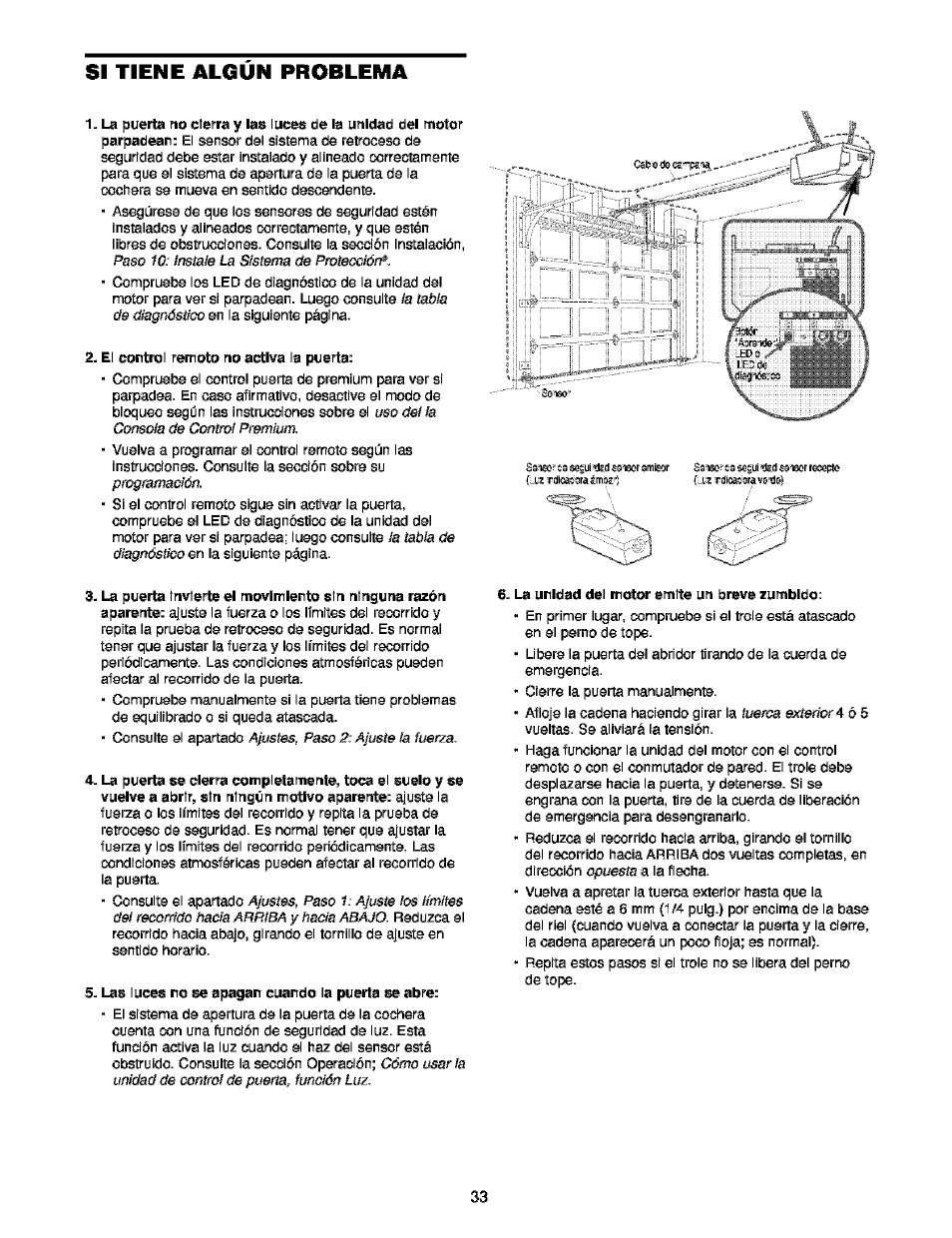 Si tiene algun problema, Si tiene algún problema | Craftsman 139.53910 User Manual | Page 71 / 76