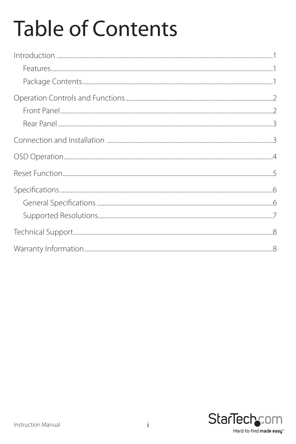 StarTech.com VGA2HDMIPRO User Manual | Page 3 / 12