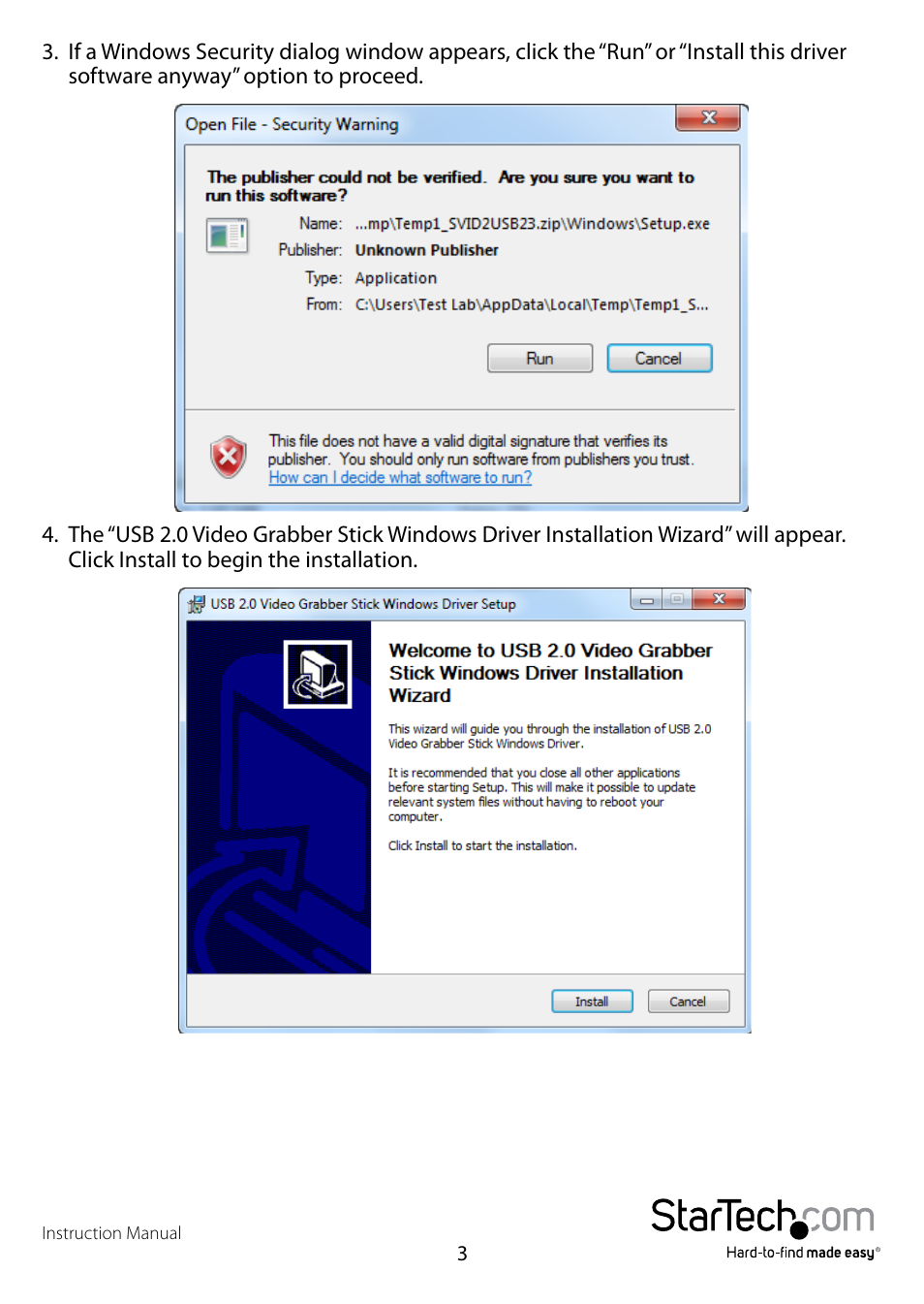 StarTech.com SVID2USB23 User Manual | Page 6 / 14
