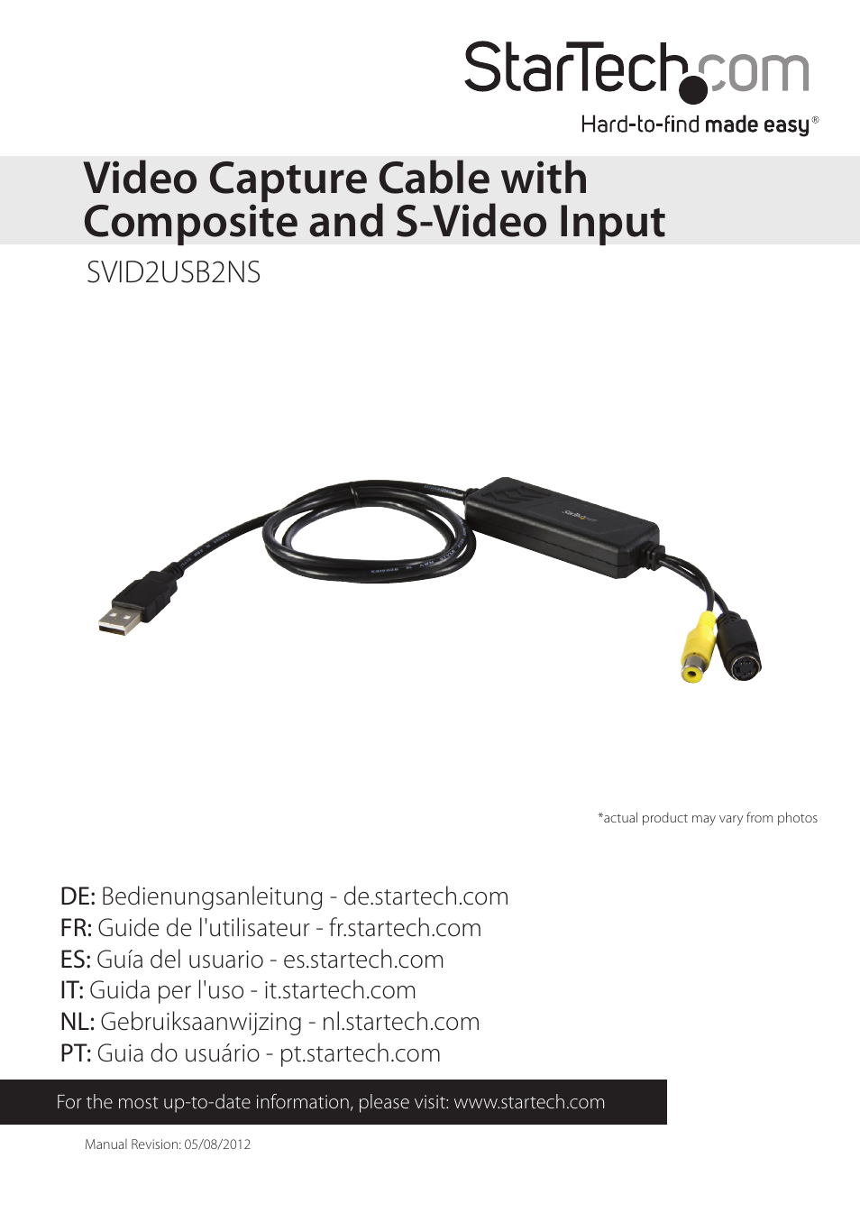 StarTech.com SVID2USB2NS User Manual | 14 pages