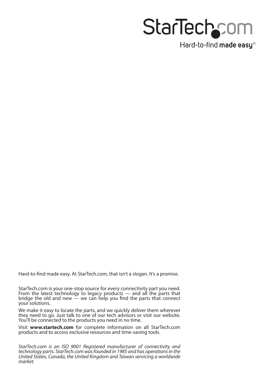 StarTech.com HD2VID User Manual | Page 10 / 10
