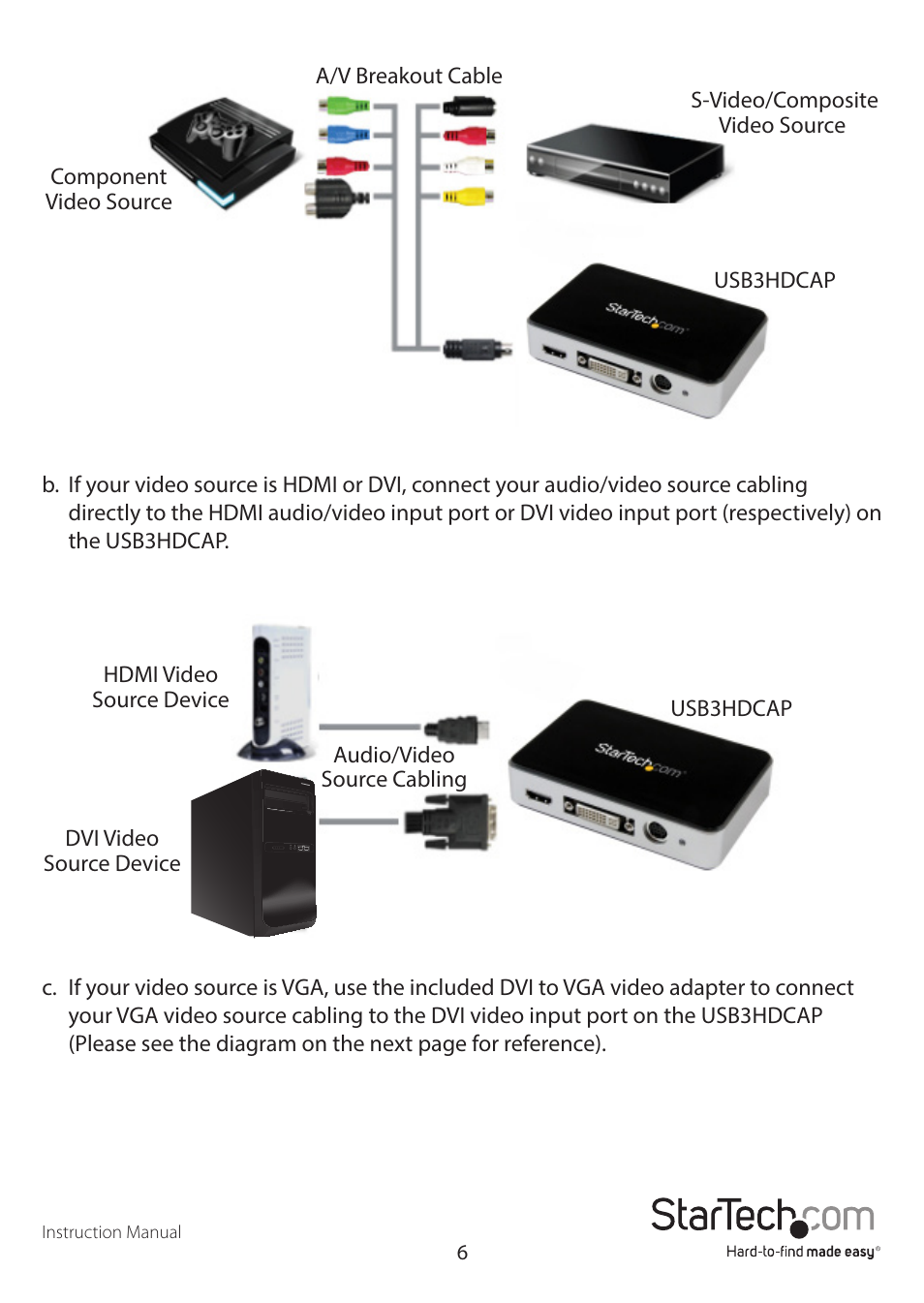 StarTech.com USB3HDCAP User Manual | Page 9 / 25