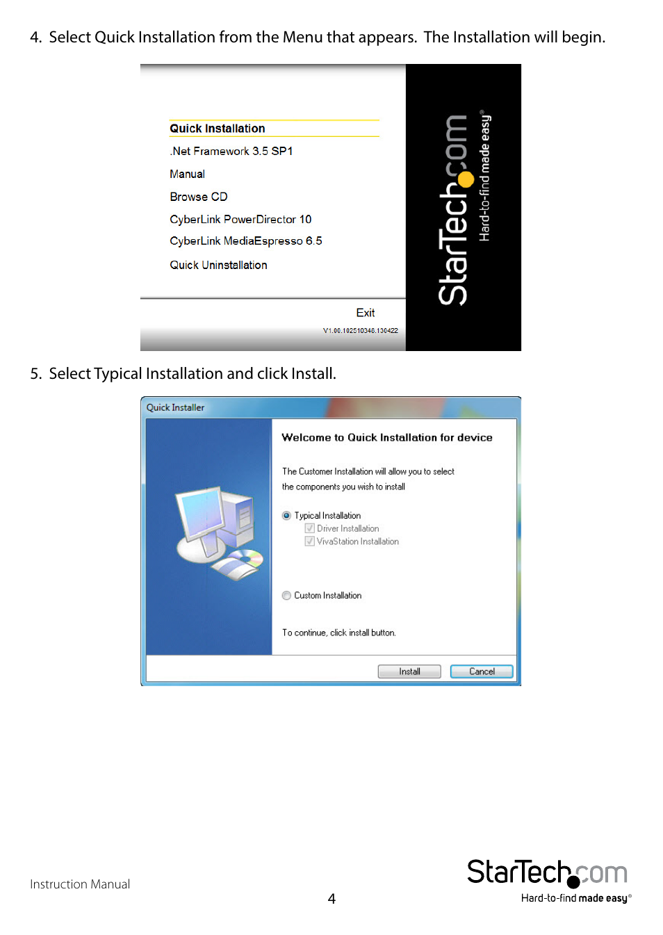 StarTech.com USB2HDCAP User Manual | Page 7 / 13