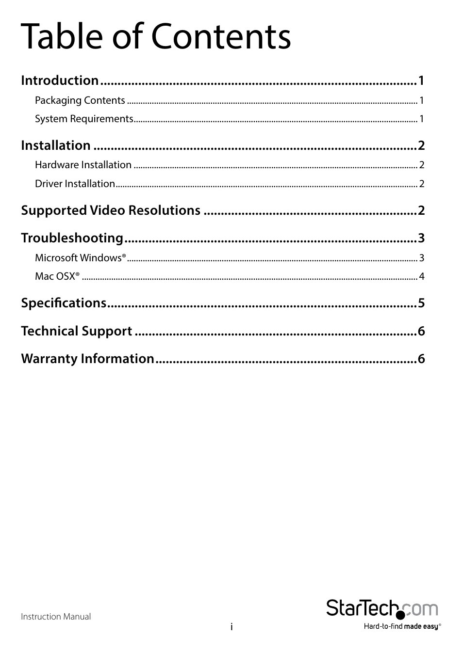 StarTech.com DVI2HDMIA User Manual | Page 3 / 10