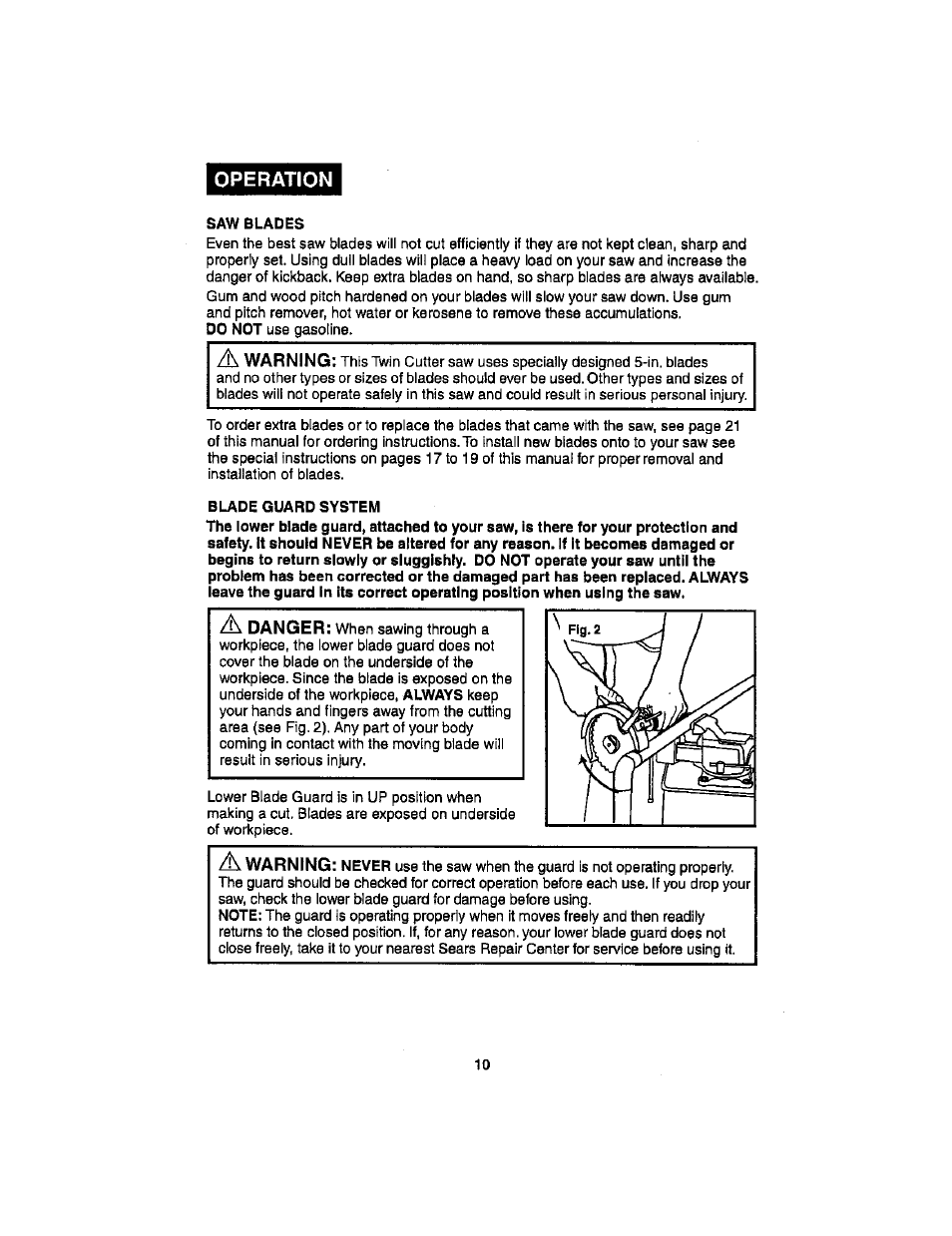 Craftsman 286.17589 User Manual | Page 10 / 48