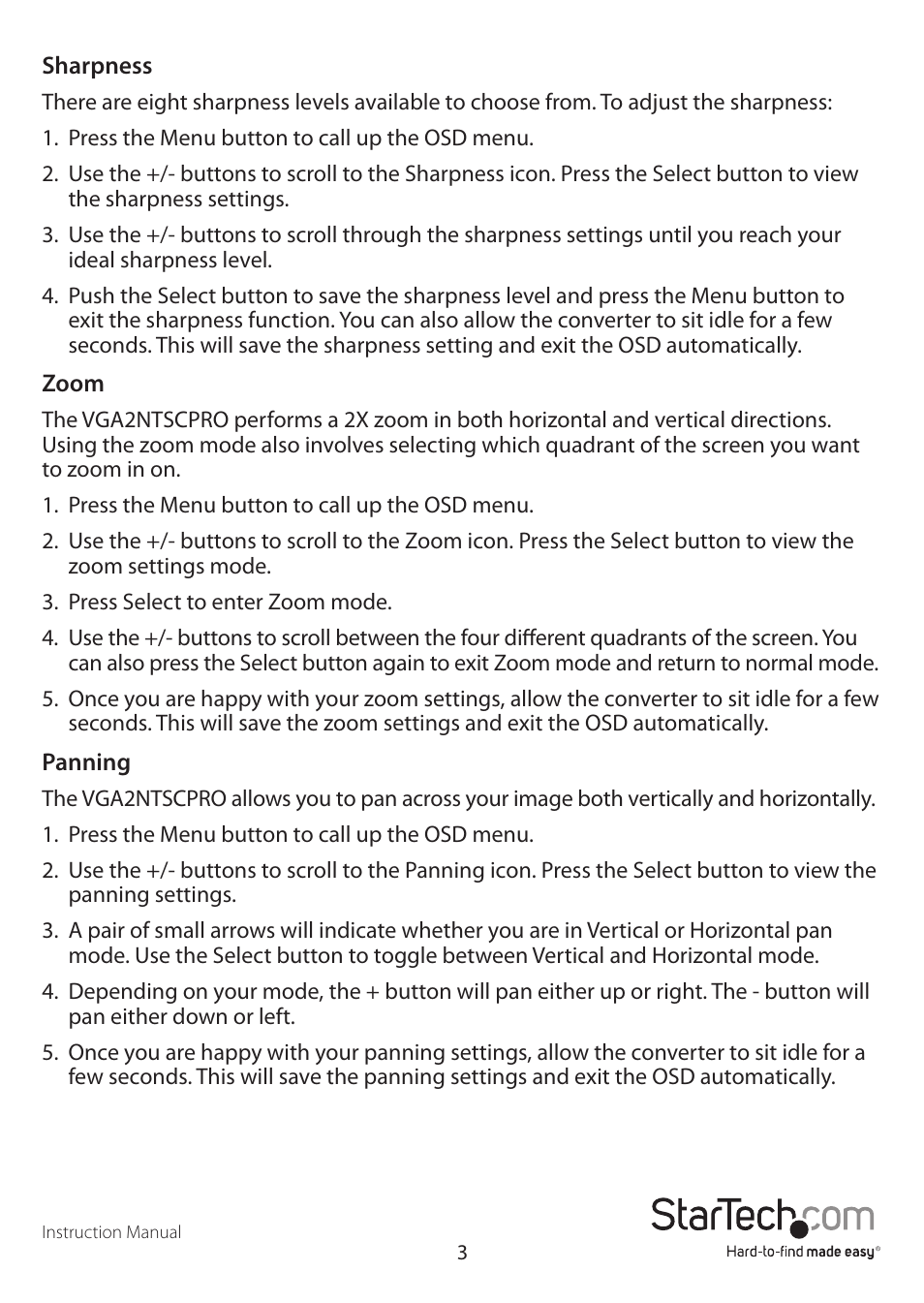 StarTech.com VGANTSCPROGB User Manual | Page 6 / 12