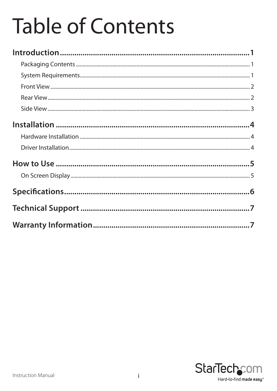 StarTech.com VID2VGATV2 User Manual | Page 3 / 11