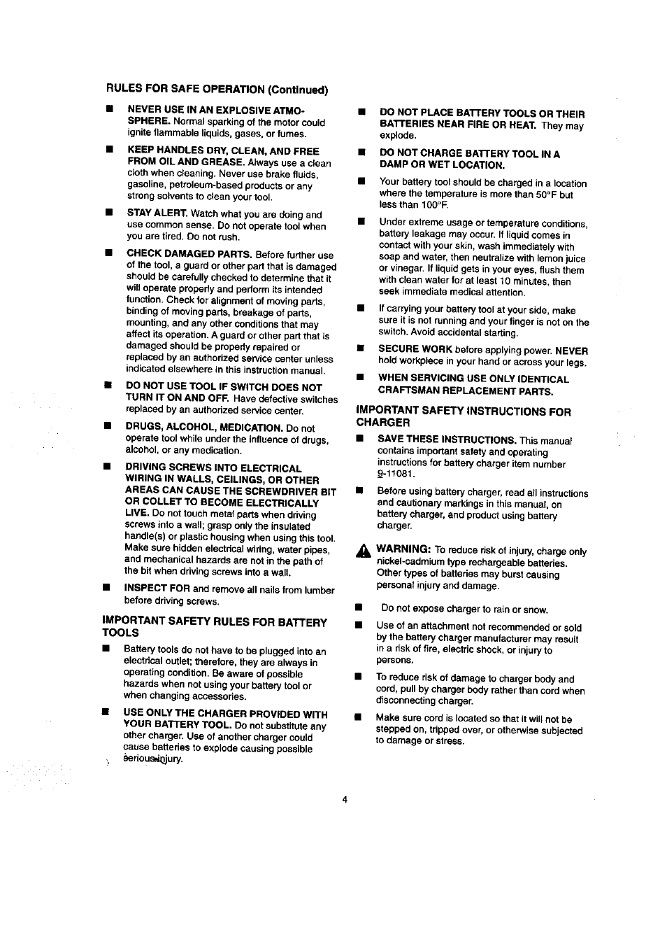 Craftsman 315.111640 User Manual | Page 4 / 12