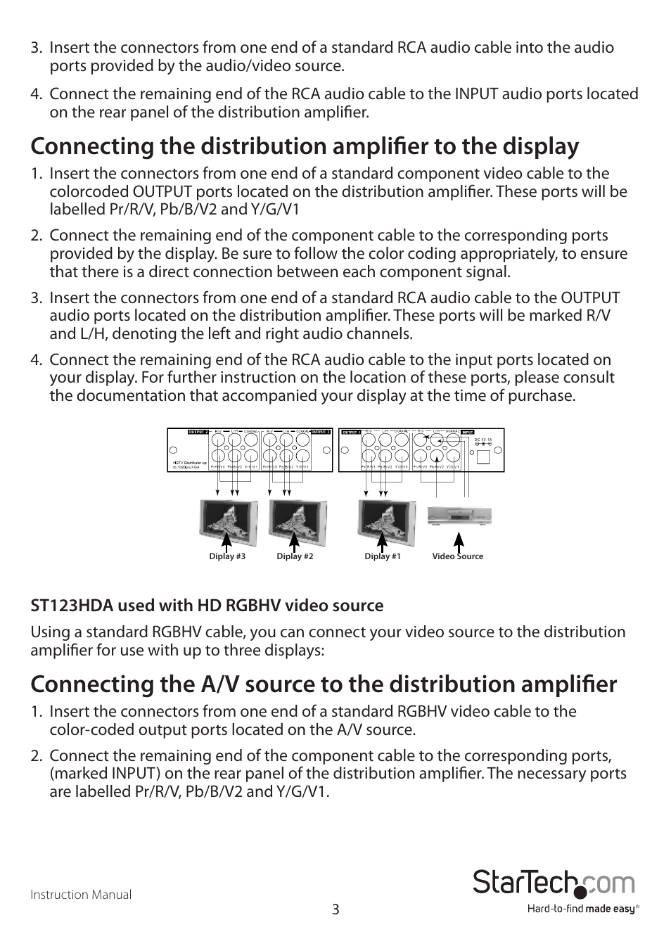 StarTech.com ST123HDA User Manual | Page 6 / 10