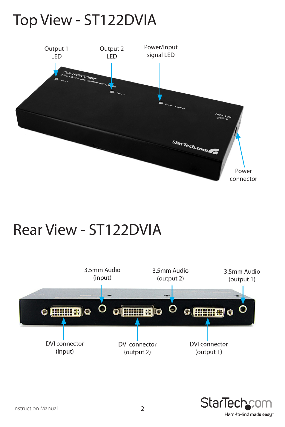 StarTech.com ST124DVIA User Manual | Page 5 / 11