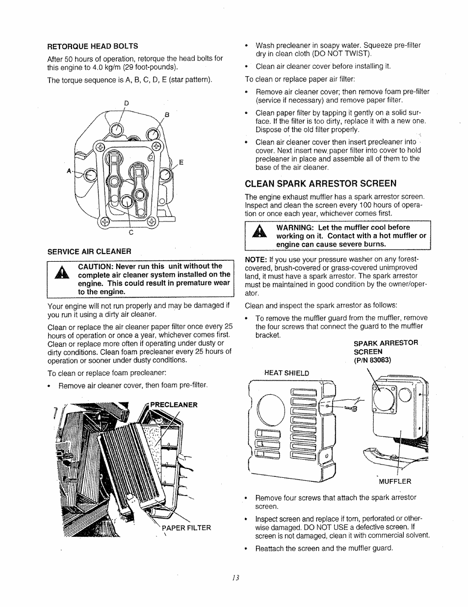 Craftsman 580.763000 User Manual | Page 13 / 26