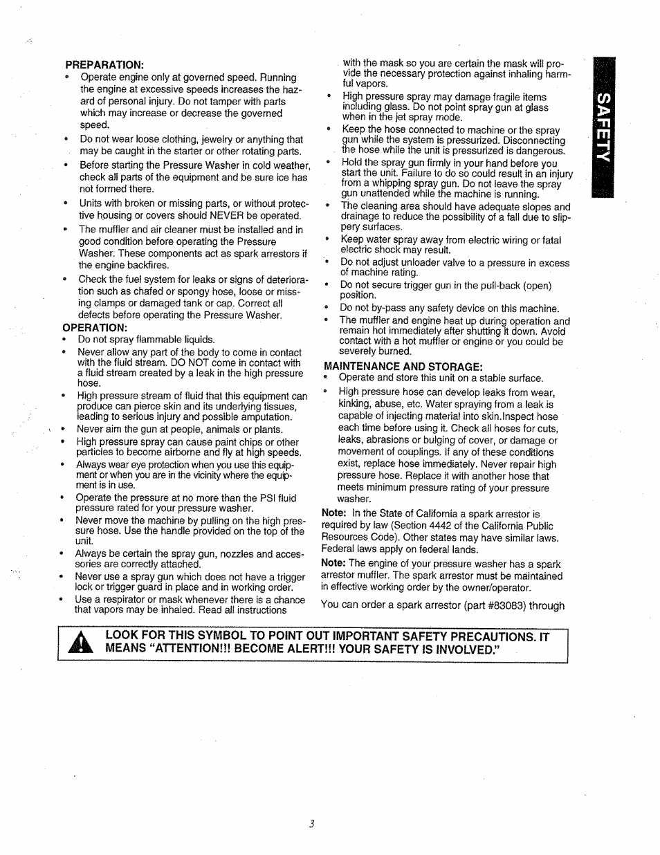 Craftsman 580.763000 User Manual | Page 3 / 26