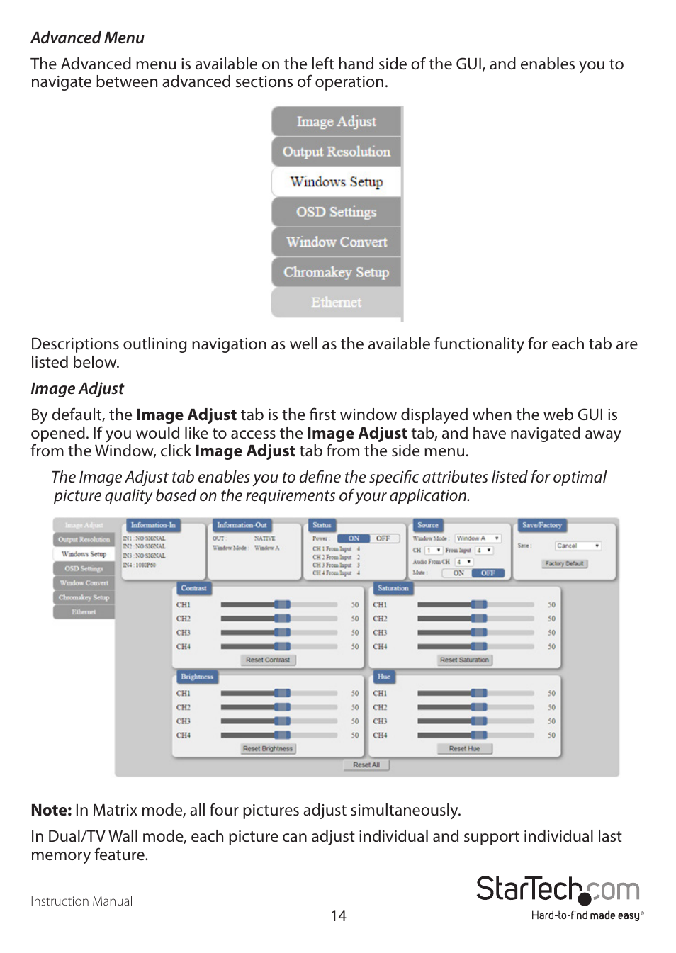 StarTech.com VS424HDPIP Manual User Manual | Page 17 / 22