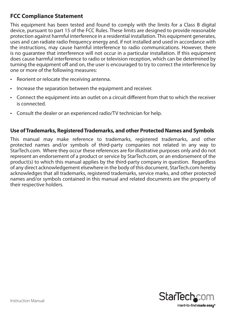 StarTech.com VS440HDMI User Manual | Page 2 / 13