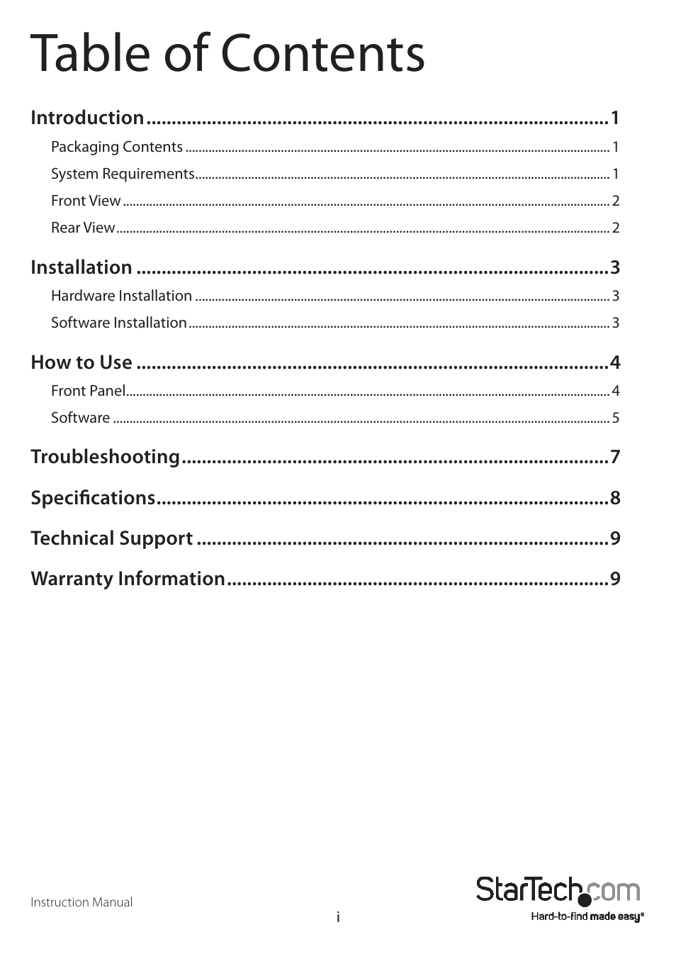 StarTech.com VS440HDMI User Manual | Page 3 / 13