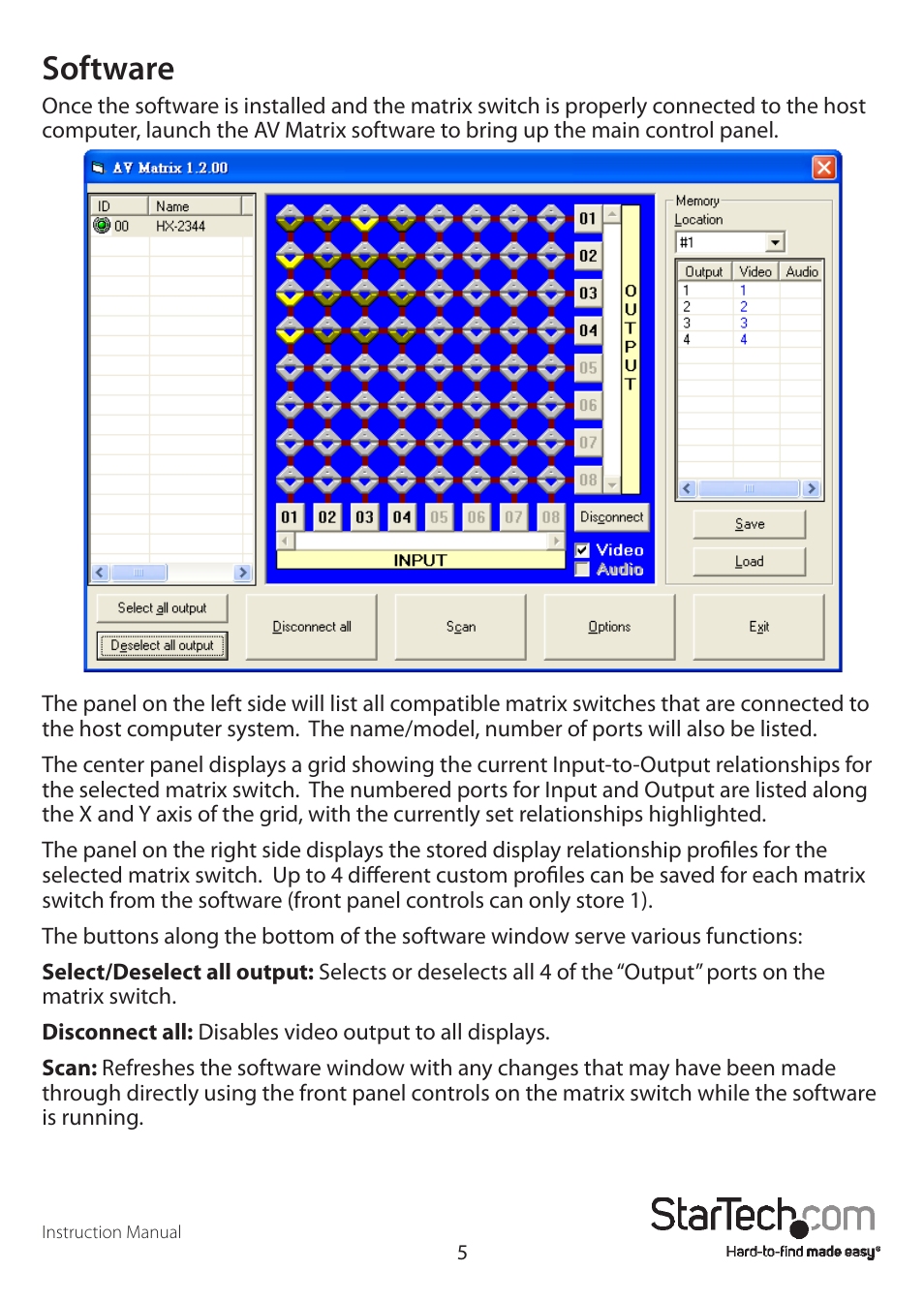 Software | StarTech.com VS440HDMI User Manual | Page 8 / 13