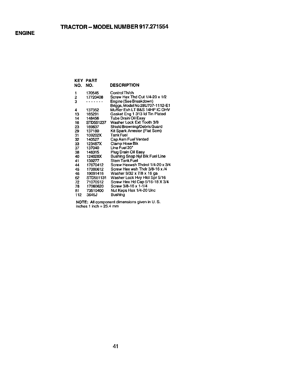 Craftsman 917.271554 User Manual | Page 41 / 60