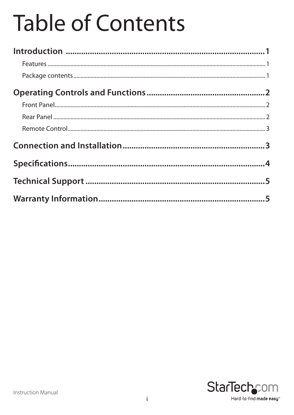 StarTech.com VS410HDMIE User Manual | Page 3 / 9