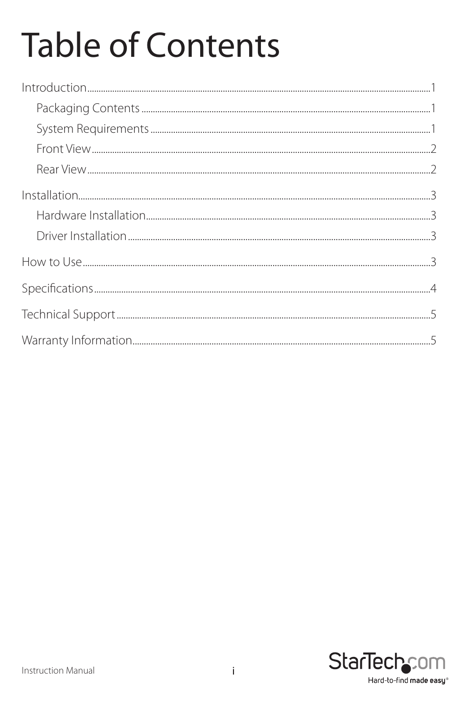 StarTech.com ST122VGAU User Manual | Page 3 / 9