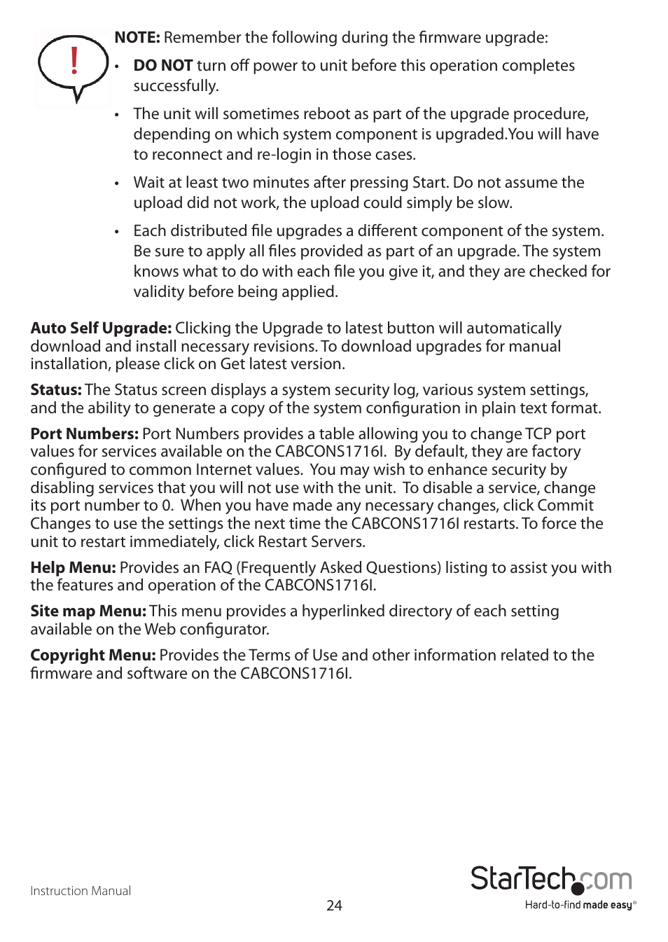 StarTech.com CABCONS1716I User Manual | Page 28 / 65