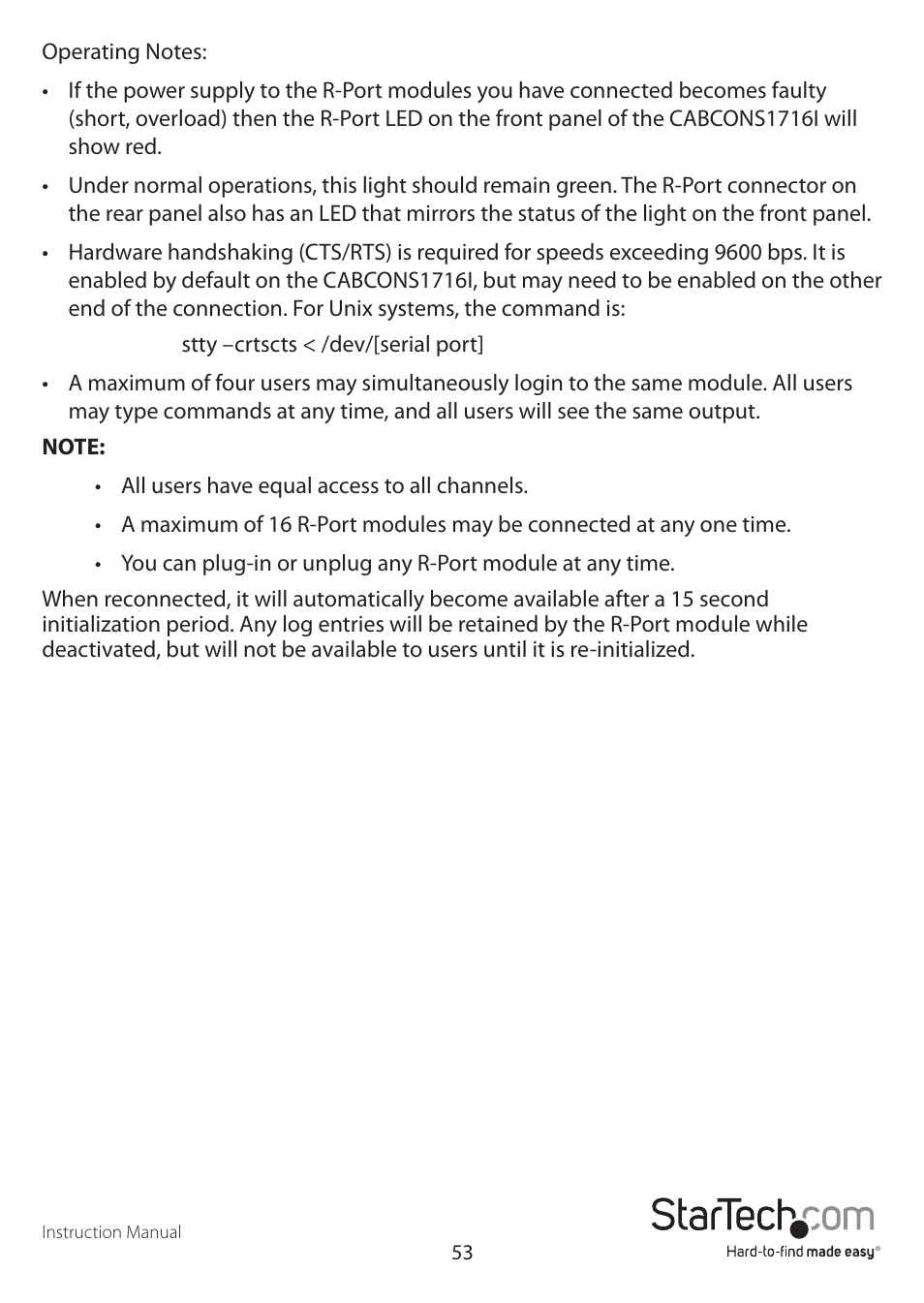 StarTech.com CABCONS1716I User Manual | Page 57 / 65
