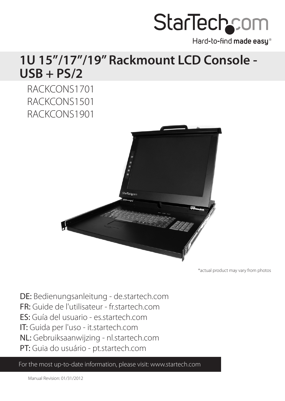 StarTech.com RACKCONS1901 User Manual | 16 pages