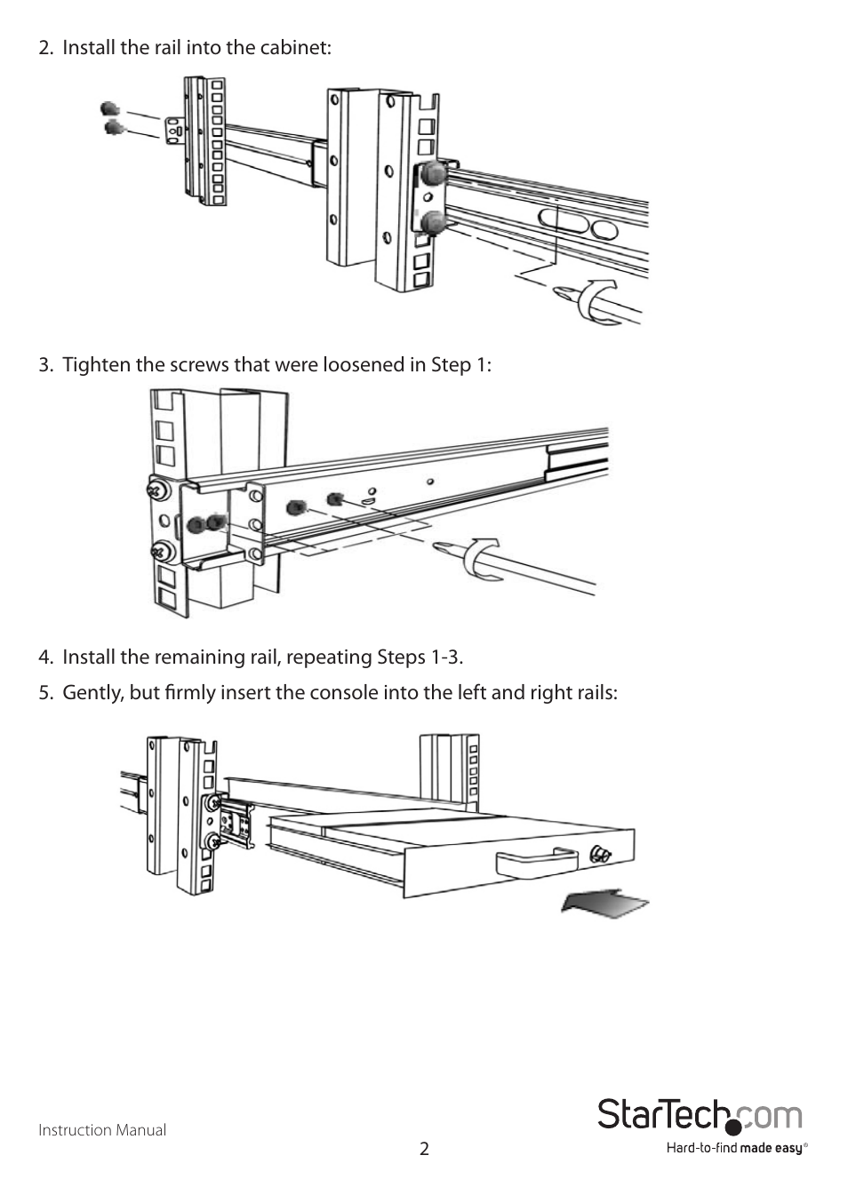 StarTech.com RACKCONS1901 User Manual | Page 5 / 16