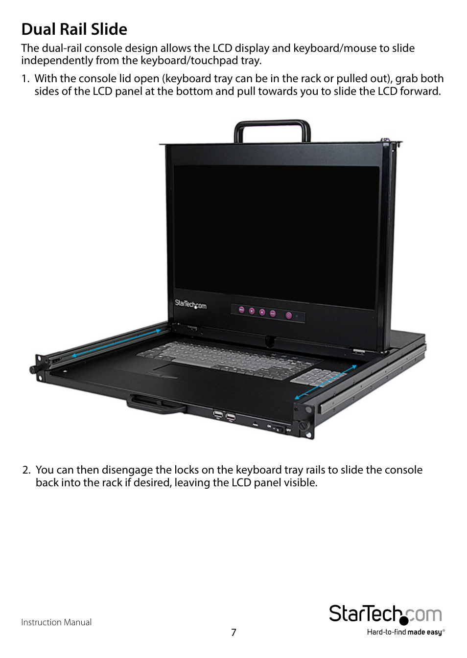 Dual rail slide | StarTech.com RKCOND17HDGB User Manual | Page 10 / 16