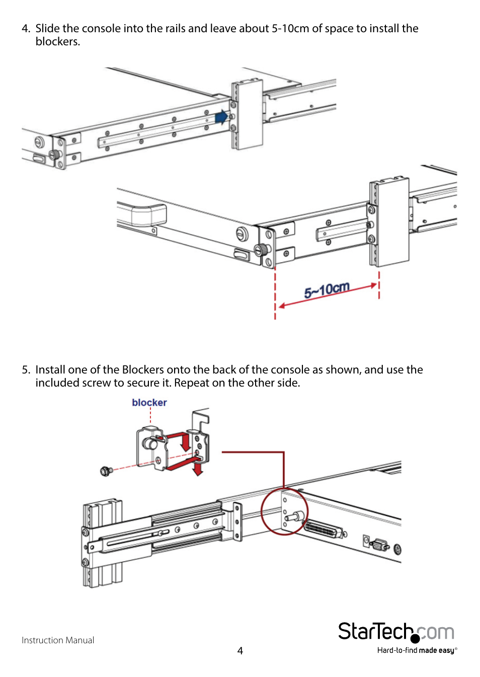 StarTech.com RKCOND17HDGB User Manual | Page 7 / 16
