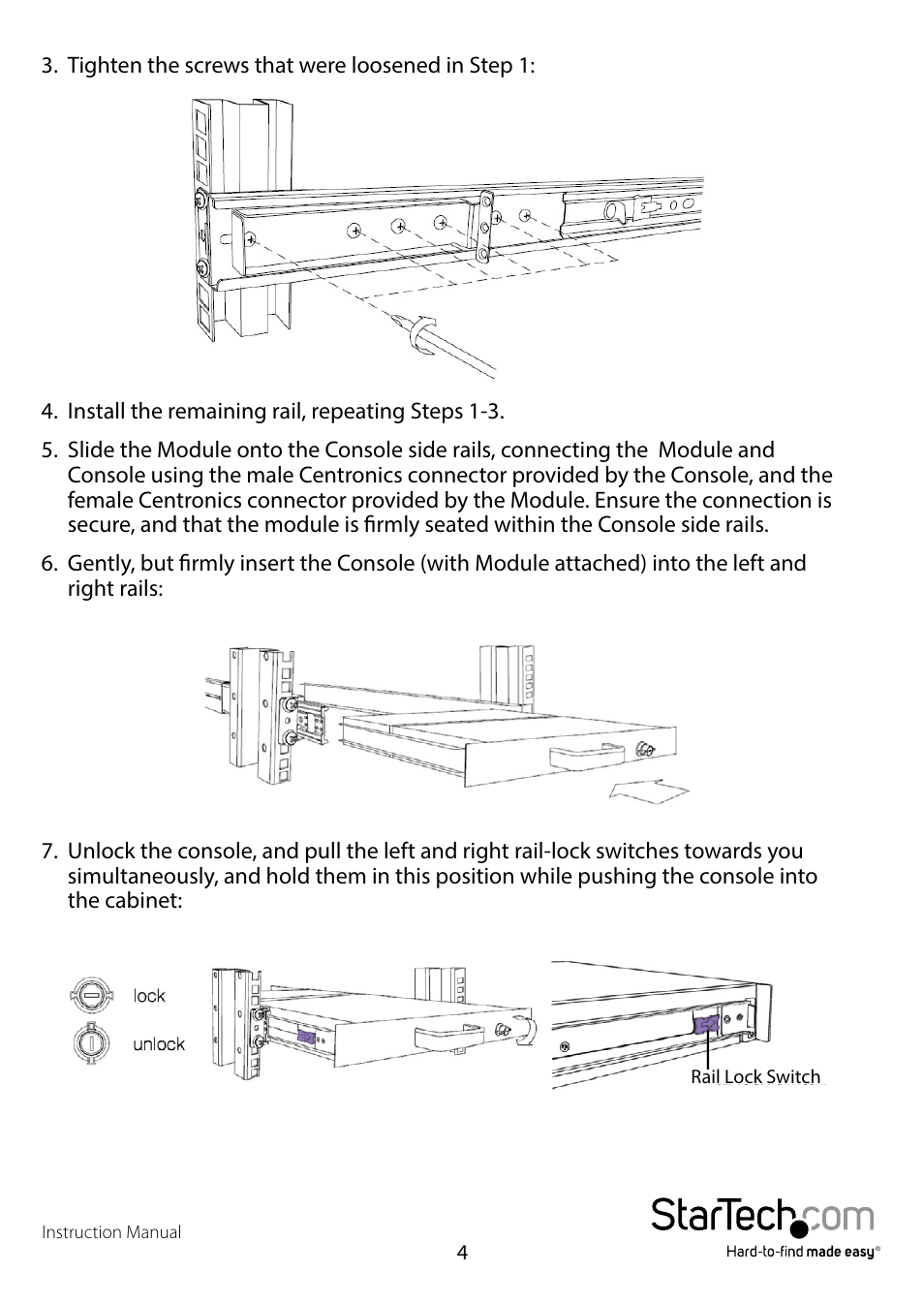 StarTech.com RACKCONSxxxx User Manual | Page 7 / 26
