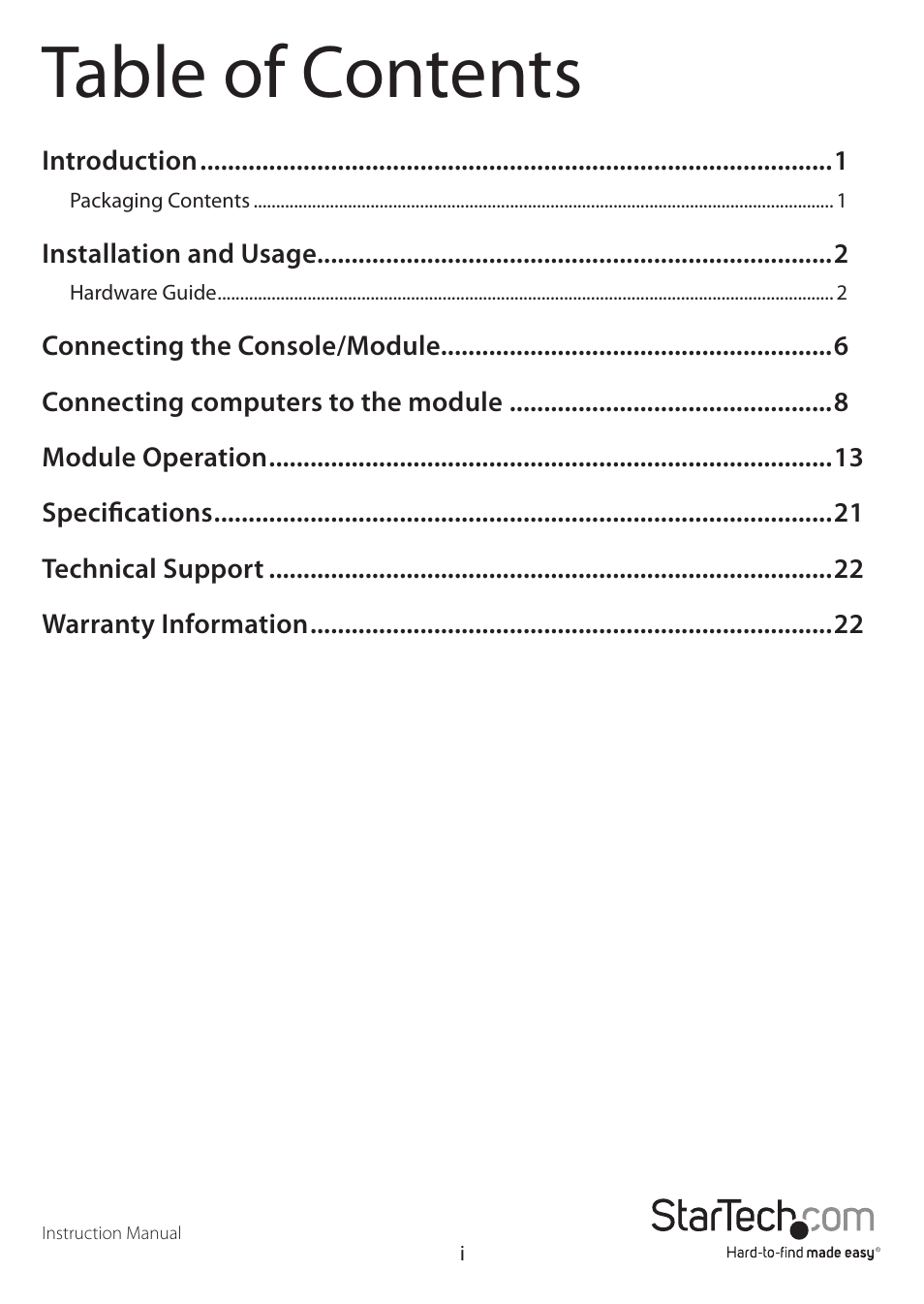 StarTech.com RKCONS1916EU User Manual | Page 3 / 27