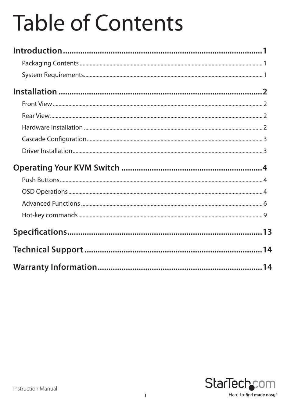 StarTech.com CAB1631HDU User Manual | Page 3 / 18