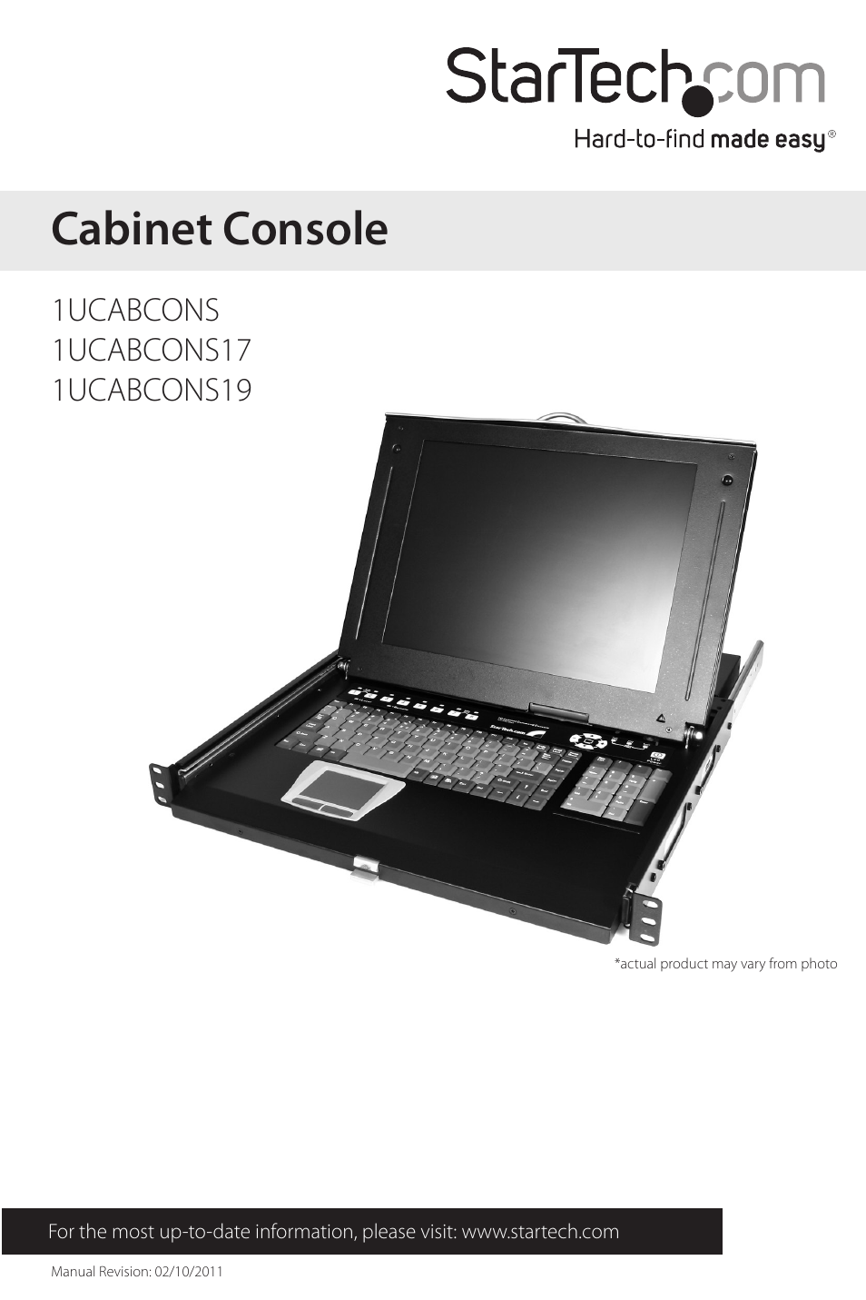 StarTech.com 1UCABCONS19 User Manual | 20 pages