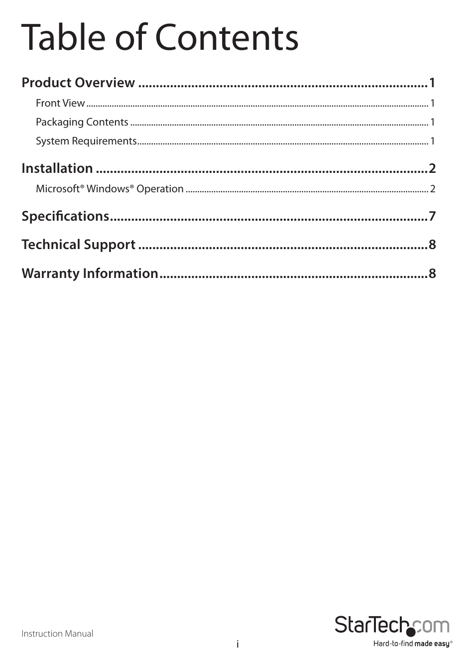 StarTech.com MSTDP123DP User Manual | Page 3 / 10