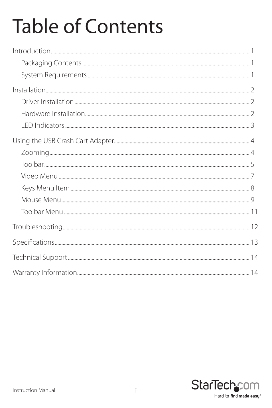 StarTech.com NOTECONS01 User Manual | Page 3 / 18
