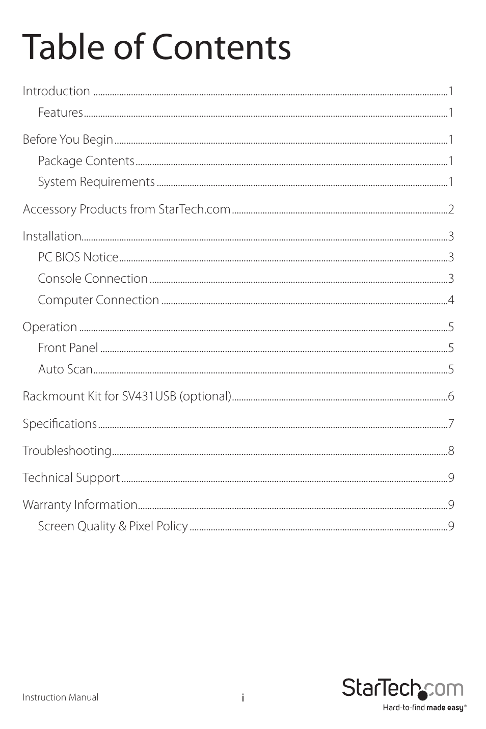 StarTech.com SV431USB User Manual | Page 3 / 13