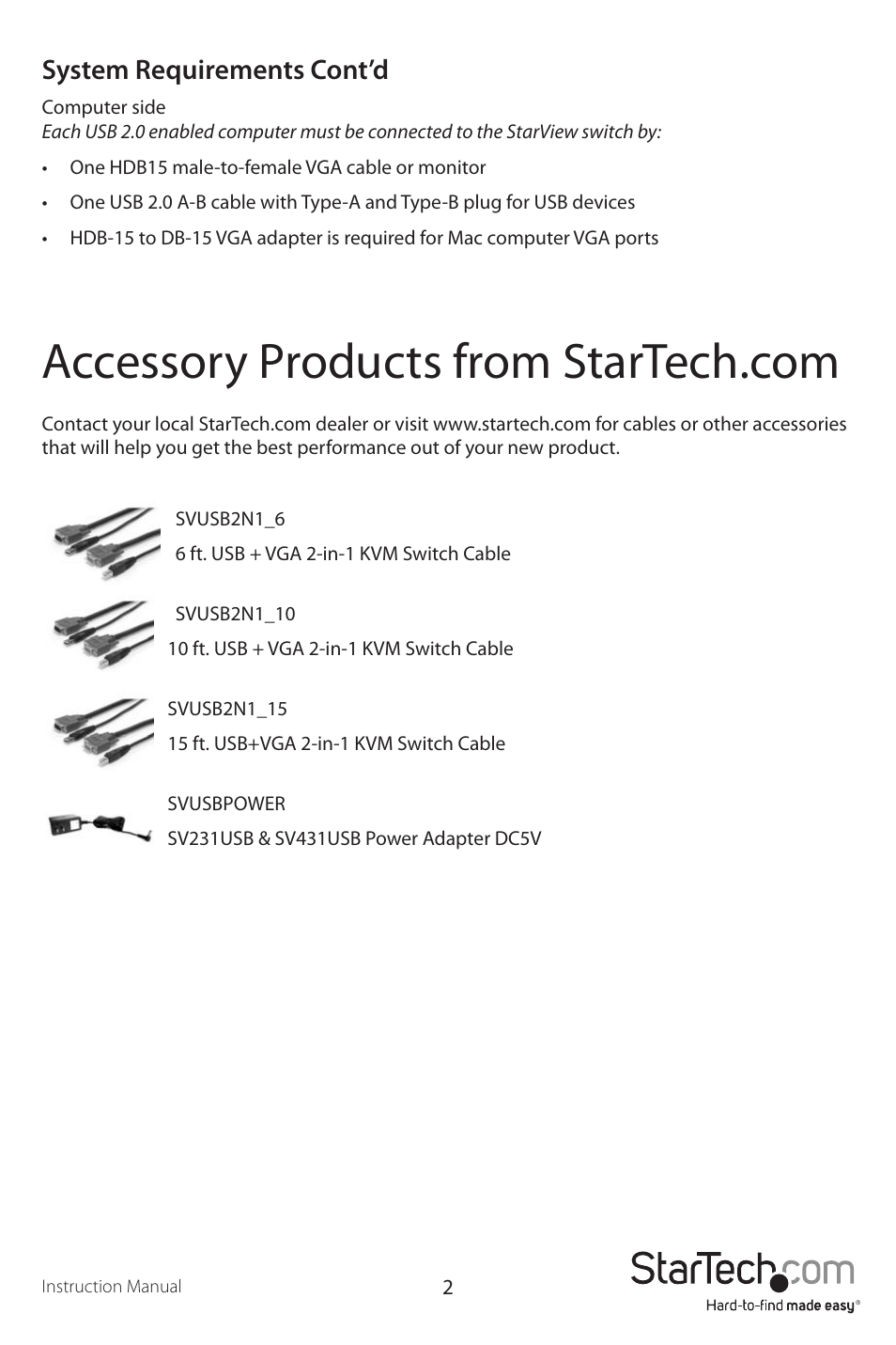 StarTech.com SV431USB User Manual | Page 5 / 13