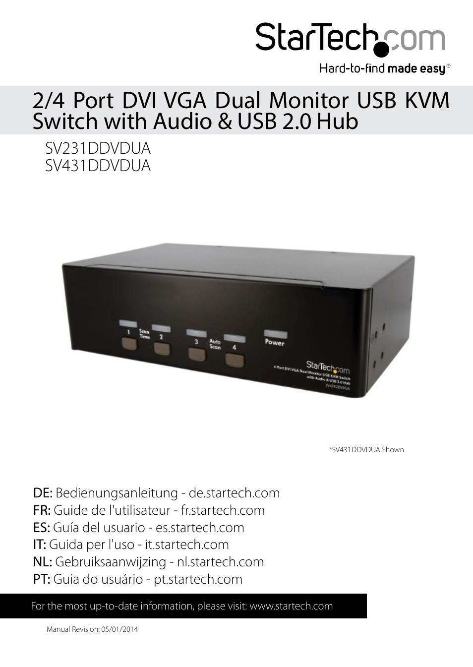 StarTech.com SV431DDVDUA User Manual | 16 pages