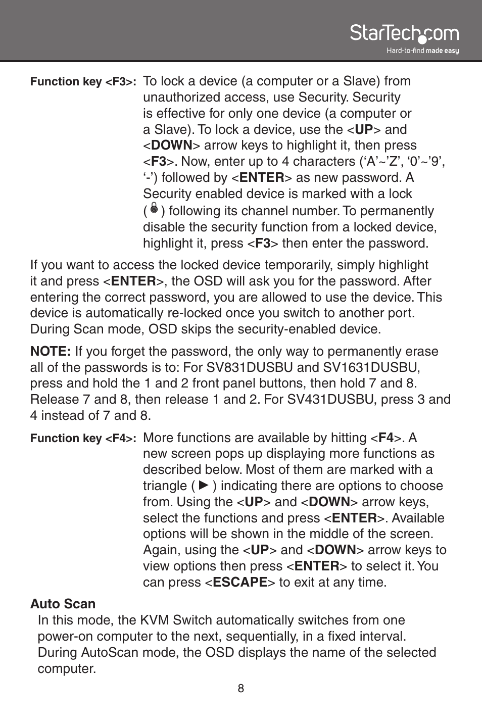 StarTech.com SV1631DUSBU User Manual | Page 11 / 20