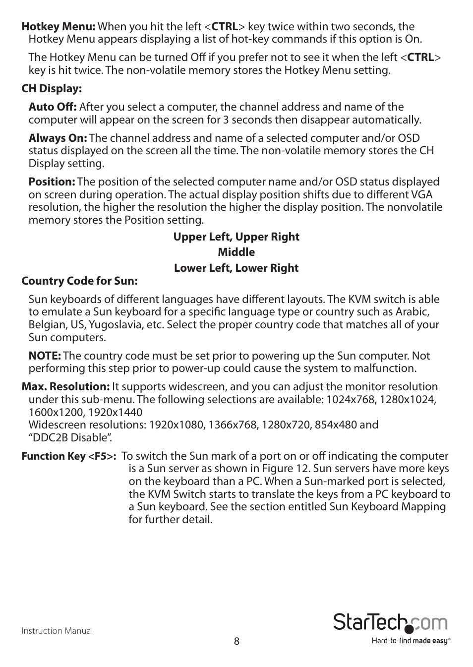StarTech.com SV1631DUSBUK User Manual | Page 11 / 17
